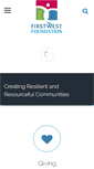Mobile Screenshot of firstwestfoundation.ca