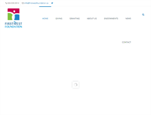 Tablet Screenshot of firstwestfoundation.ca